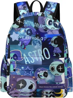 Dandy's World Backpack 16.5 Inch Single Compartment Double Shoulder Cartoon Cute Travel Backpack Lightweight