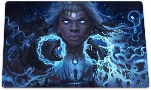 Dark Night Wolf Spirit Messenger MTG Playmat Trading Card Game MTG Game mat TCG CCG Mat Free Bag