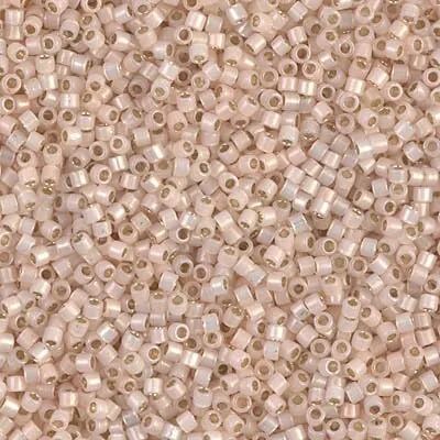 DB 1452, Peach Bisque Opal Silver-lined - Miyuki Delica Beads - Size 11 - 5 grams - Japanese Cylinder Seed Beads - Wholesale & Retail