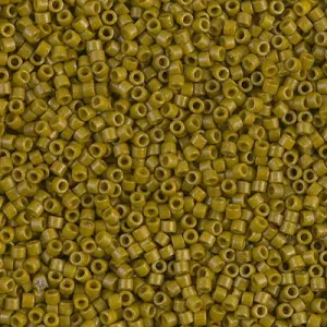 DB 2141, Duracoat Opaque Olive - Miyuki Delica Beads - Size 11 - 5 grams - Japanese Cylinder Seed Beads - Retail & Wholesale