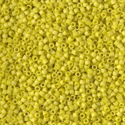 DB 2283, Citron Matte Glazed Opaque- Miyuki Delica Beads - Size 11 - 5 grams - Japanese Cylinder Seed Beads - Retail & Wholesale