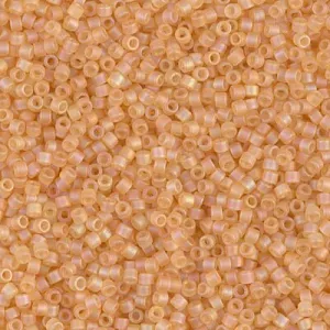 DB 852, Matte Cantaloupe AB - Miyuki Delica Beads - Size 11 - 5 grams - Japanese Cylinder Seed Beads - Retail & Wholesale