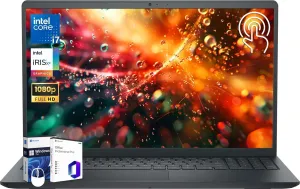 Dell Inspiron 15 3530 Touchscreen Laptop Computer, 15.6 Inch FHD Anti Glare Screen, Intel 10 Cores i7-1355U, 64 GB RAM, 2 TB SSD, Wi-Fi 6, Win11 Pro & MS Office Pro Lifetime License, Accessories