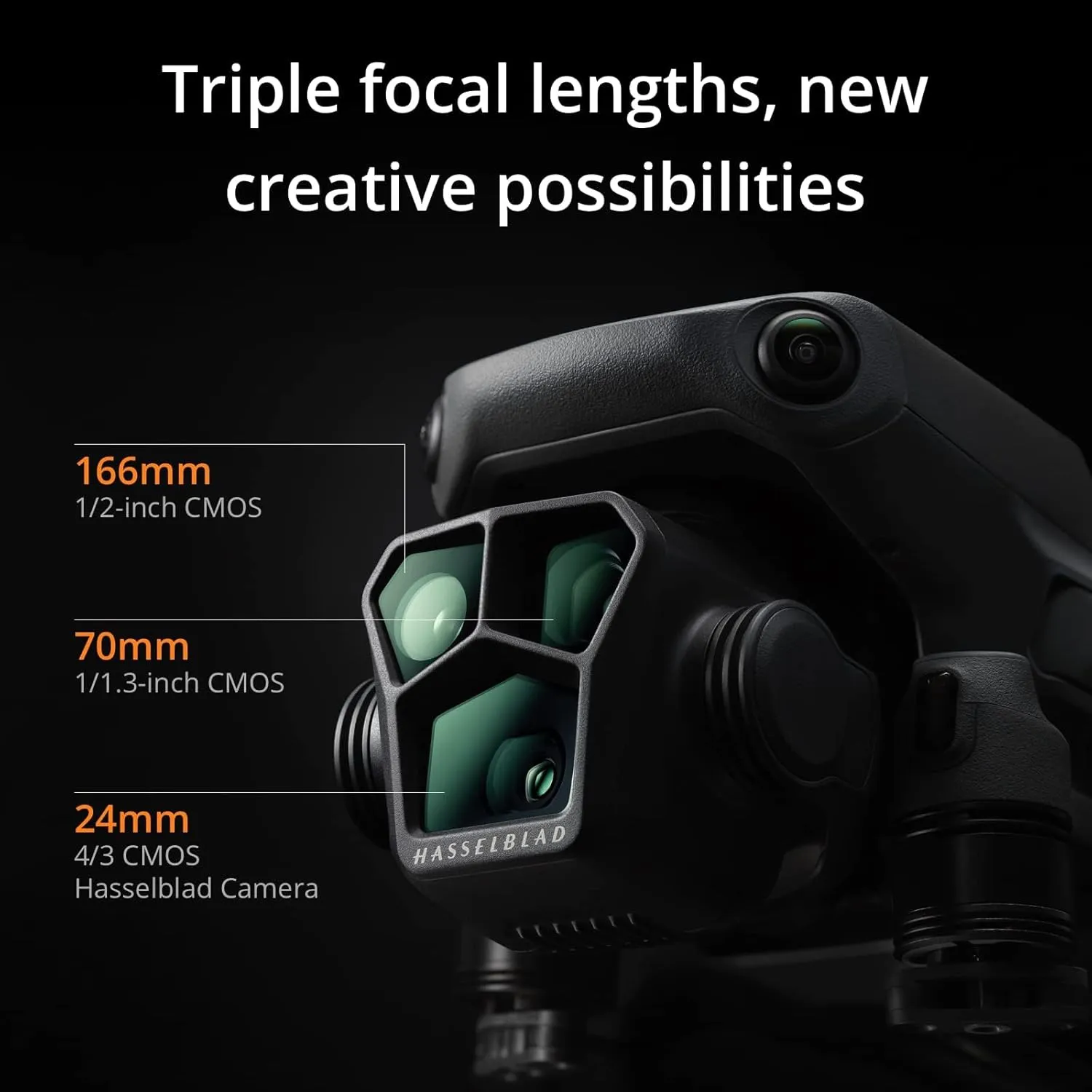 DJI Mavic 3 Pro with DJI RC, Flagship Triple-Camera Drone with 4/3 CMOS Hasselblad camera, 43-Min Flight Time, 15km HD Video Transmission, FAA Remote ID Compliant, 4K Camera Drone for Adults