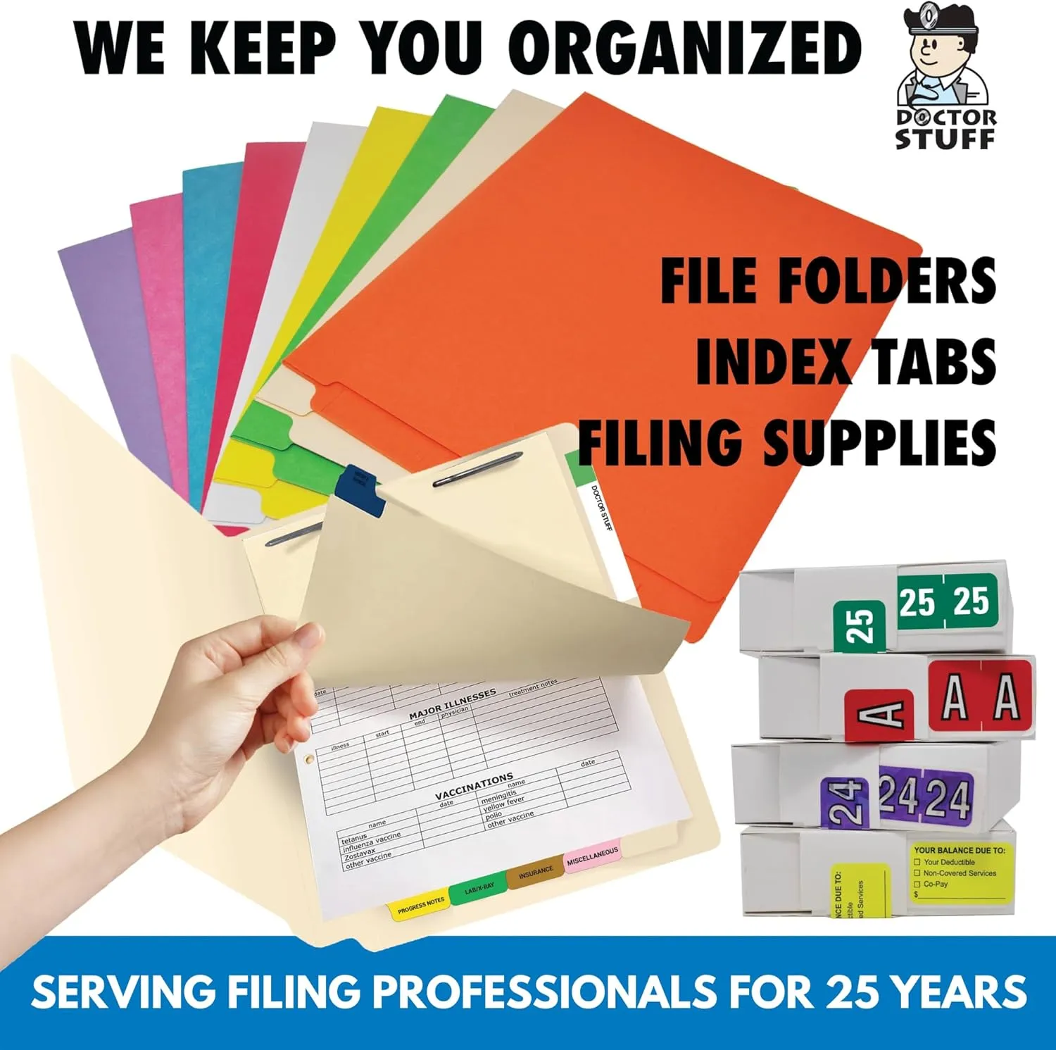 Doctor Stuff - File Folder Labels, Ringbook Sheets, Alphabet Letter H, POS 2000 - PP3R Match Compatible Alpha Stickers, Tan, 15/16" x 1-5/8", 240 Labels per Pack