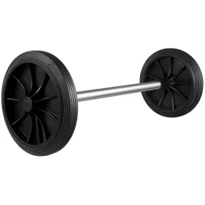 DOITOOL Garbage Can Wheels Replacement Trash Can Pulley Accessories, Compatible with Bicycle, Plastic Material, Random Color