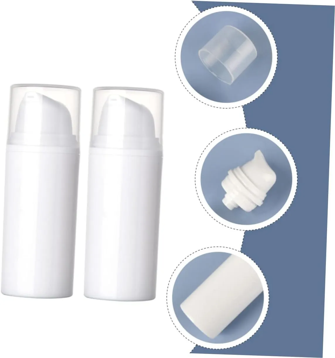 DOITOOL Practical Sub Bottle Leakproof Cosmetics Bottles 4pcs Empty Lotion Containers for Travel