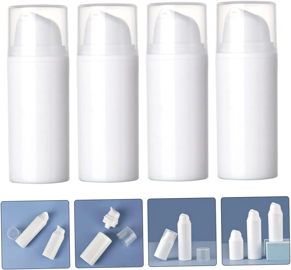 DOITOOL Practical Sub Bottle Leakproof Cosmetics Bottles 4pcs Empty Lotion Containers for Travel
