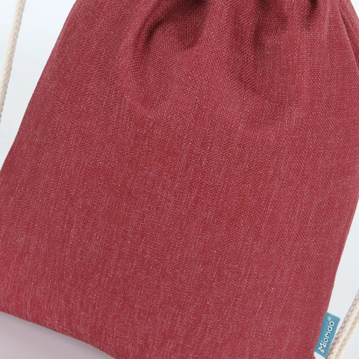 Drawstring Backpack Simple Style String Bag Canvas Beach Sport Daypack