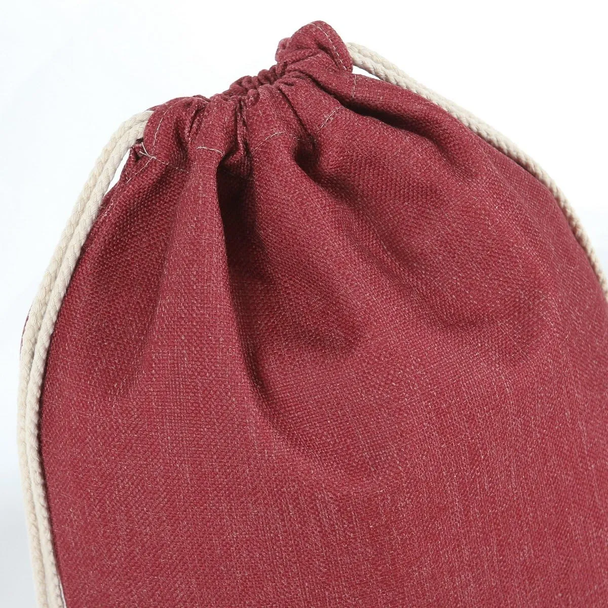 Drawstring Backpack Simple Style String Bag Canvas Beach Sport Daypack