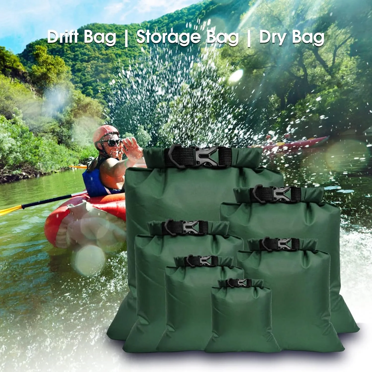 Drift Bag Good Sealing Tear- Environmentally Friendly Practical Drifting Storage Bag Outdoor Storage