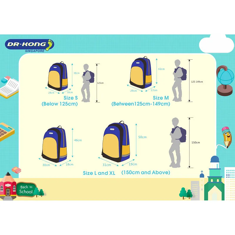 DR.KONG BACKPACKS L SIZE DK-N012-BLU(RP : $119.90)