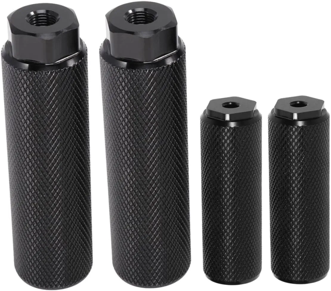 E-Bike Rear Foot Pegs 4 Pack Aluminum Alloy Bike Pegs Sturdy Detachable Cycle Accessories Easy Install for