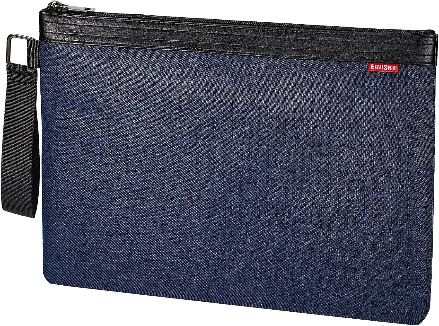 ECHSRT File Folder Document Organizer for Travel, Document Bag Zipper Pouch for Men & Women Blue