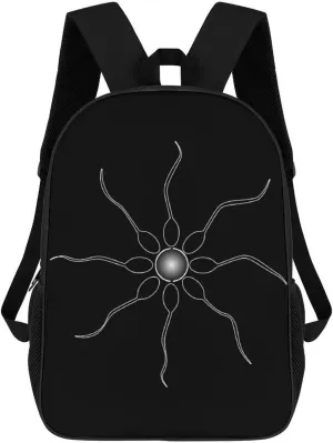 Egg Sperm Reproduction Fashion 17 Inch Backpack Simple Shoulders Daypacks Lightweight Laptop Bag Travel Gear
