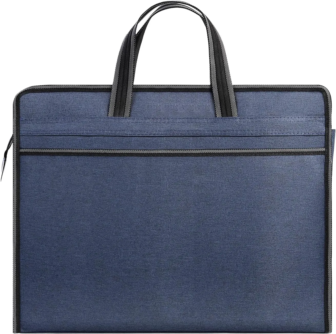 Enyuwlcm Oxford Zippered Document Bag with Handle File Tote Bag Pouch for Carrying Paper Files Books Filing Folder 1 Pack (H-Blue)