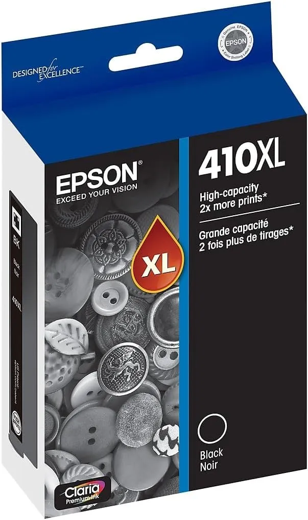 EPSON 410 Claria Premium Ink High Capacity (T410XL020) Works with Expression Premium XP-530, XP-630, XP-640, XP-7100, XP-830