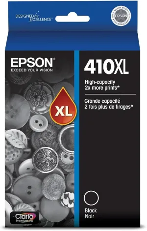 EPSON 410 Claria Premium Ink High Capacity (T410XL020) Works with Expression Premium XP-530, XP-630, XP-640, XP-7100, XP-830
