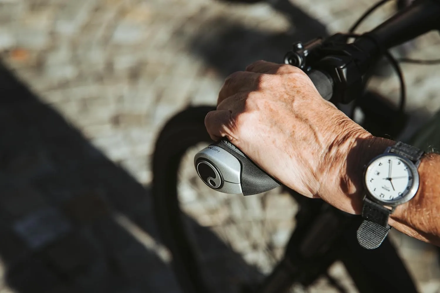 Ergon GP1 Evo Ergonomic Wing Grips | Comfort Grip for Touring, E-Bikes & Commuting | Made in Germany with Dual Rubber Durometers & Forged Aluminum Clamps | Small, Large, Twist Shift