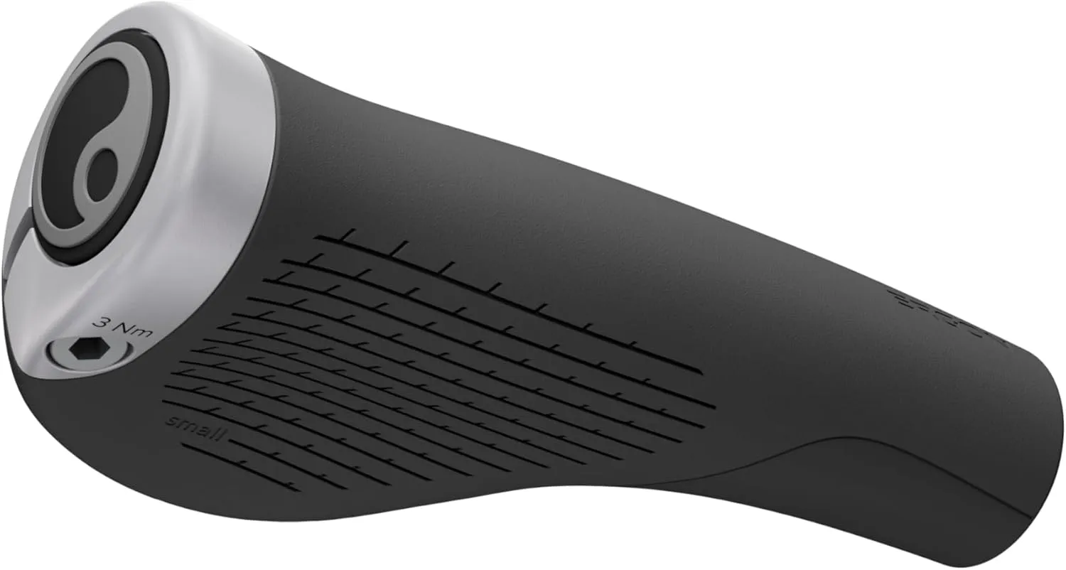 Ergon GP1 Evo Ergonomic Wing Grips | Comfort Grip for Touring, E-Bikes & Commuting | Made in Germany with Dual Rubber Durometers & Forged Aluminum Clamps | Small, Large, Twist Shift