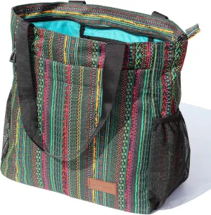 ESVAN Original Floral Tote Bag Large Shoulder Bag with Multi Pockets for Gym Travel Beach Daily Bags