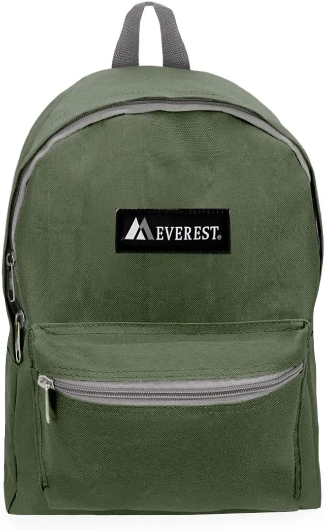 Everest Basic Backpack, Olive, One Size