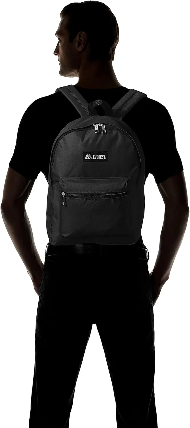 Everest Luggage Basic Backpack, Black, Medium