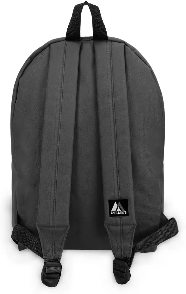 Everest Luggage Basic Backpack, Charcoal, Medium