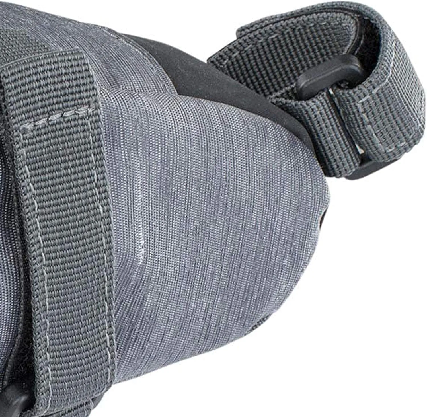 EVOC SEAT BAG TOUR saddle bag, Bicycle frame bag for more storage space on the seat post (size: L, 1L storage space, abrasion-resistant, water-repellent, Hypalon reinforcement), Carbon Grey