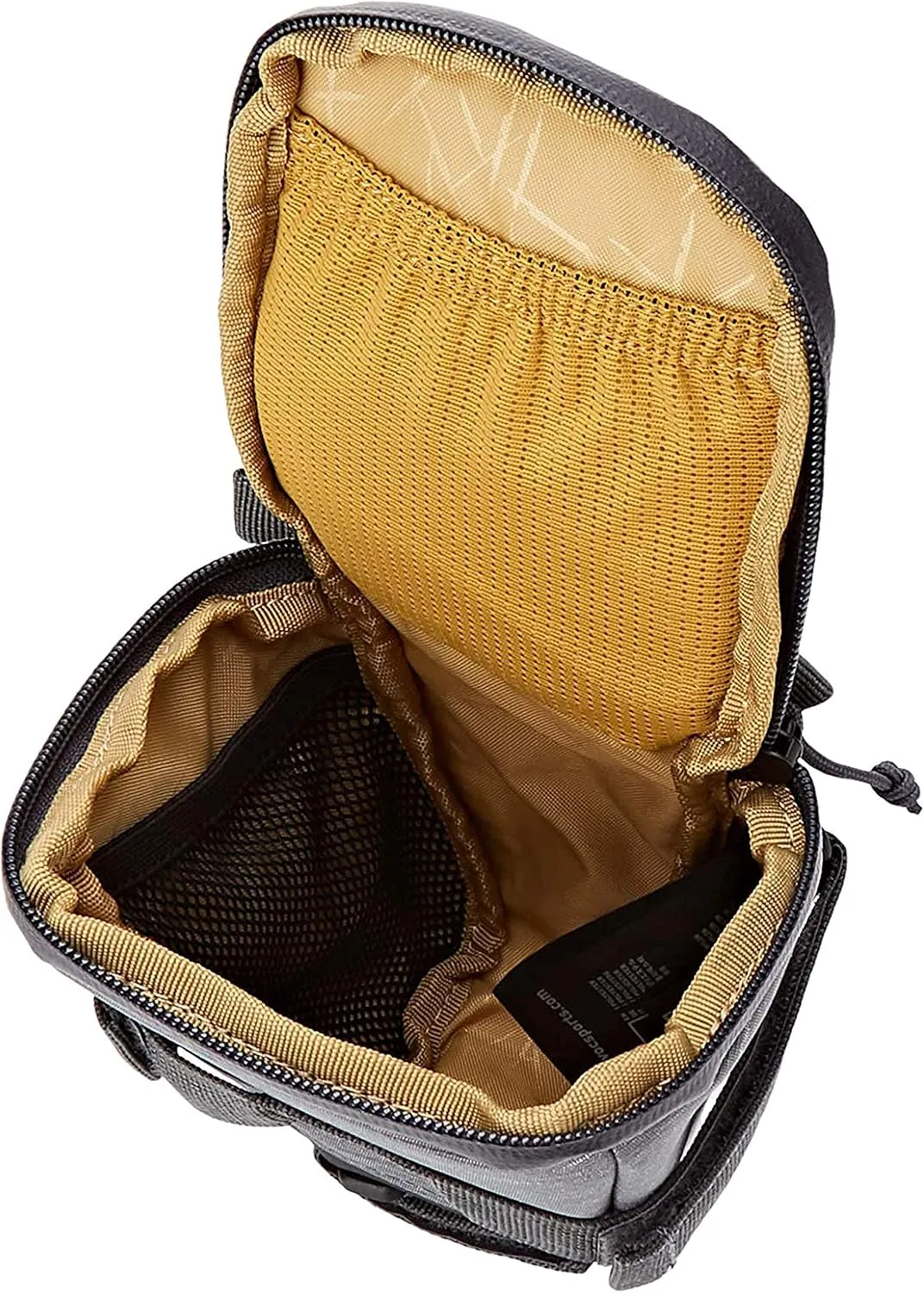 EVOC SEAT BAG TOUR saddle bag, Bicycle frame bag for more storage space on the seat post (size: L, 1L storage space, abrasion-resistant, water-repellent, Hypalon reinforcement), Carbon Grey