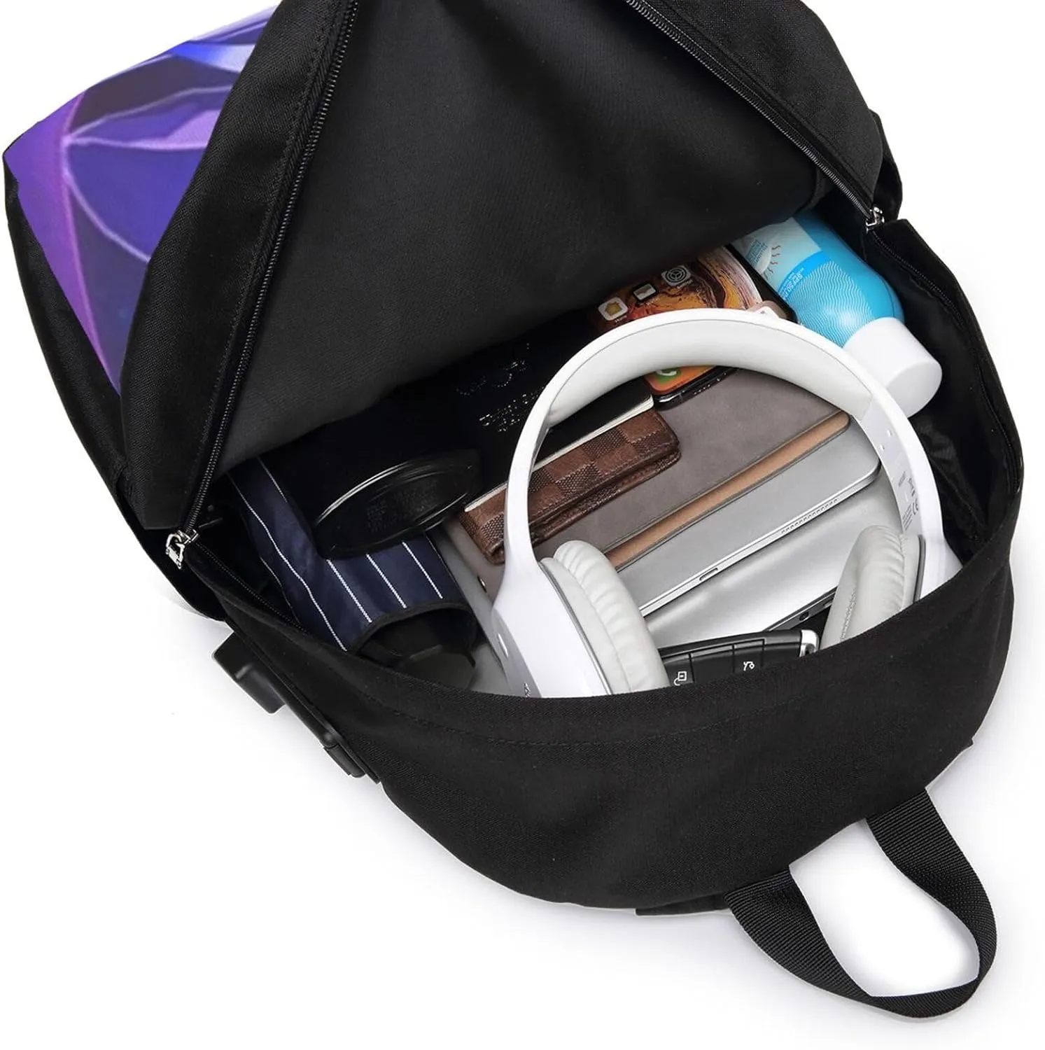 F-antasy Swamp Simple Large Capacity Backpack, The Whole Bag Is Stylish And Lightweight Black