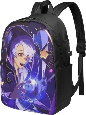 F-antasy Swamp Simple Large Capacity Backpack, The Whole Bag Is Stylish And Lightweight Black