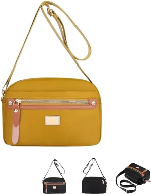 Fashion Nylon Women's Crossbody Bag Lightweight Durable Water-Resistant Shoulder Purse for Daily Use, Travel, Work