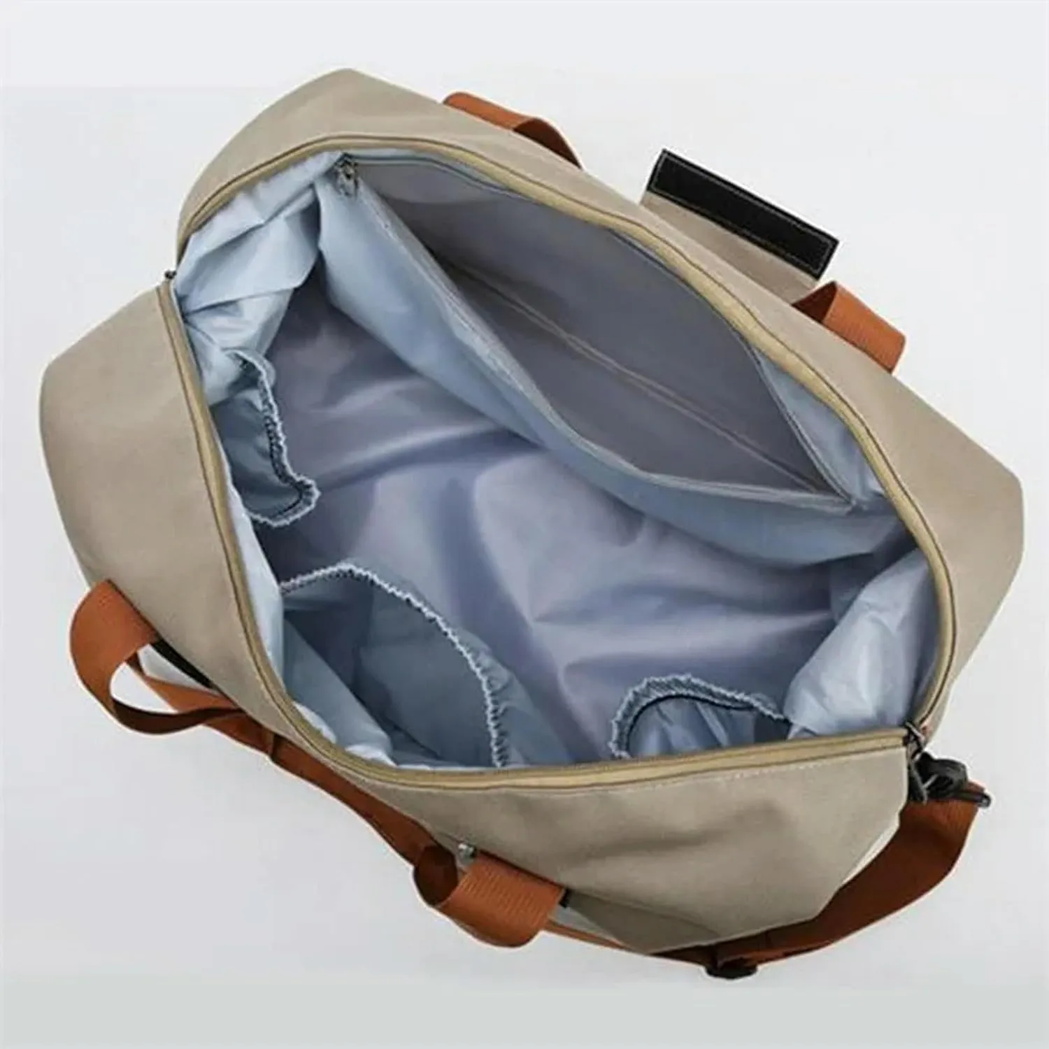 Fashion Travel Bags for Women Large Capacity Men's Sports Bag Waterproof Weekend Sac Voyage Female Messenger Bag Dry and Wet, Black 46x25x28cm