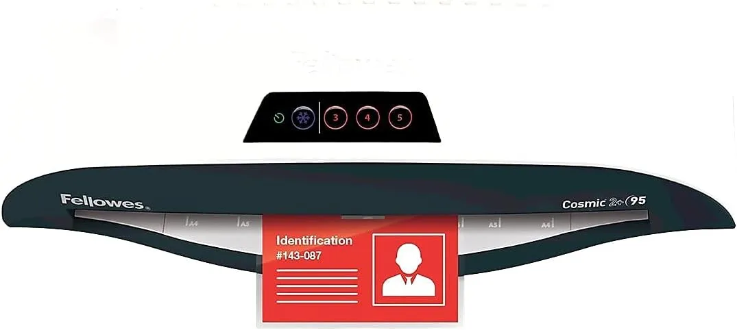 Fellowes Hot Laminating Pouches, ID Tag, Punched, 5 mil, 100 Pack (52016)