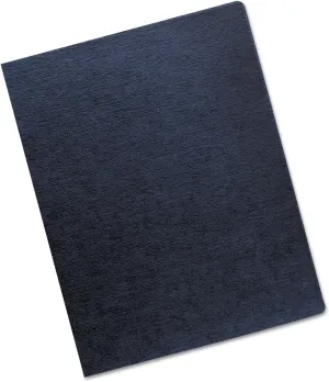 Fellowes Linen Presentation Covers, 11-1/4 Inch x 8-3/4 Inch, Navy, 200 per Pack (52113)