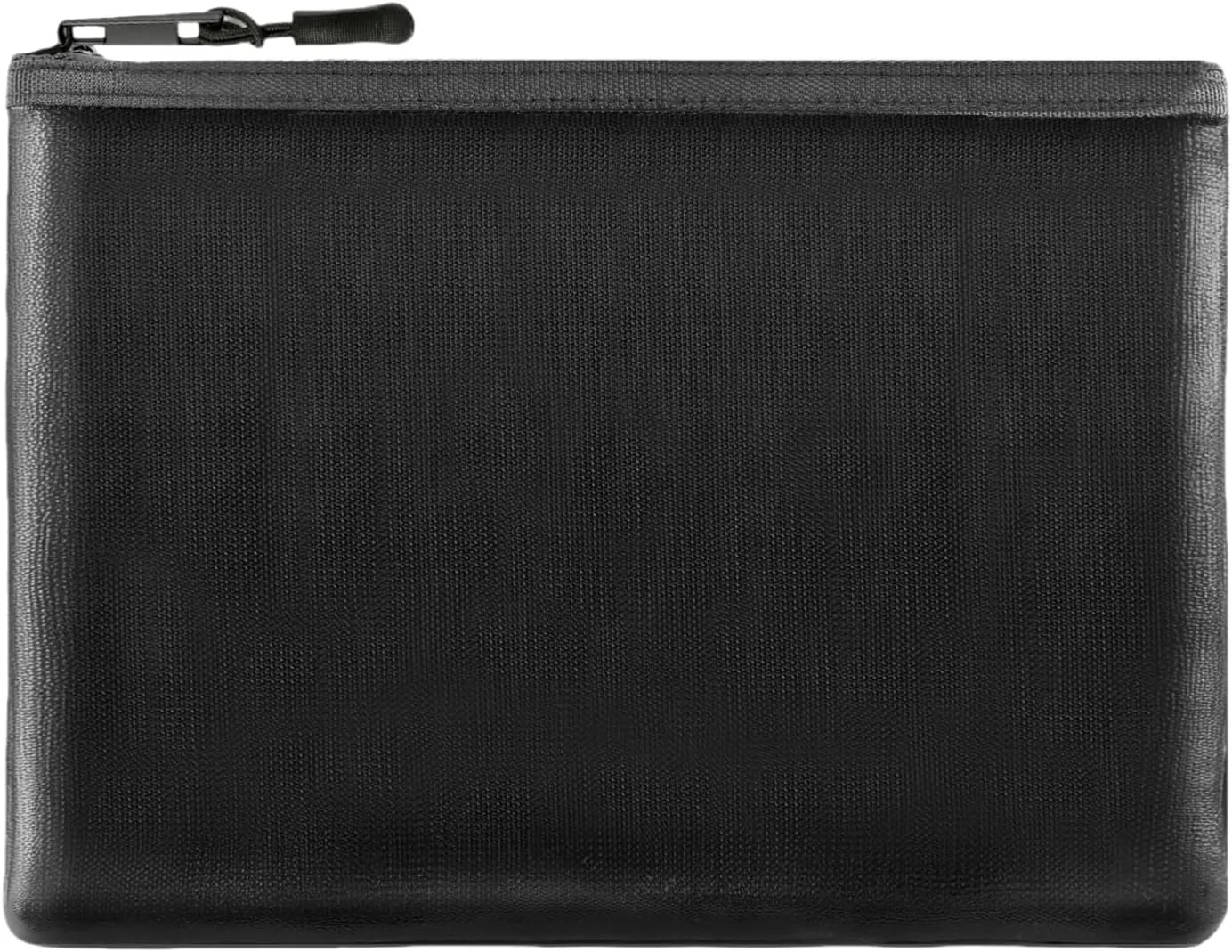 Fireproof Bank Bag, 7.9 x 11.4 Inch Zipper Money Bags for Cash and Passports, Waterproof Money Bag with Lock for Men & Women, Grey