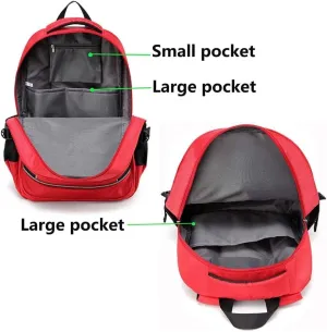 First Aid Bag Empty Red Emergency Medical Bag First Responder Trauma Multi-Pocket Traveling Field Trips Camping Essentials (RED-5PCS)