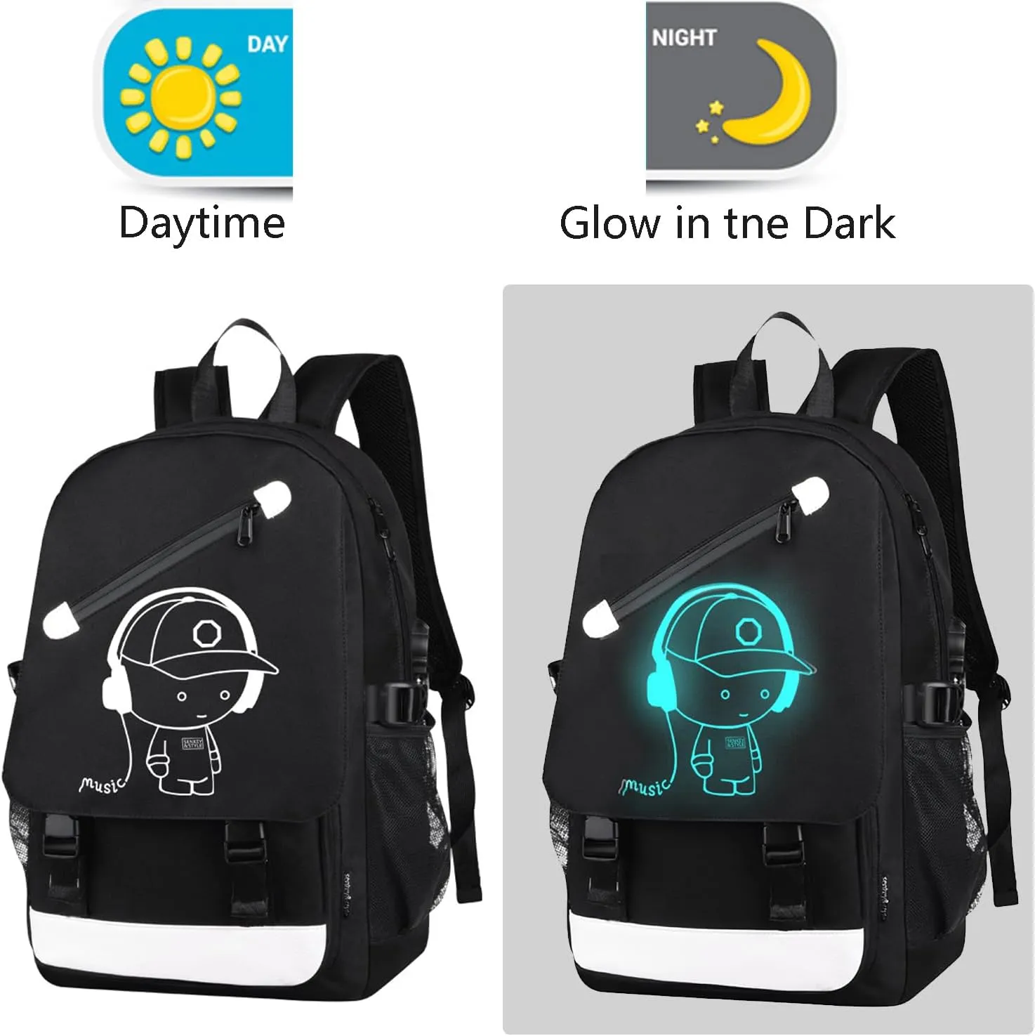 FLYMEI Backpack for School Boys Backpacks for Kids Anime Bookbag for Middle School Bags Waterproof Travel Back Pack