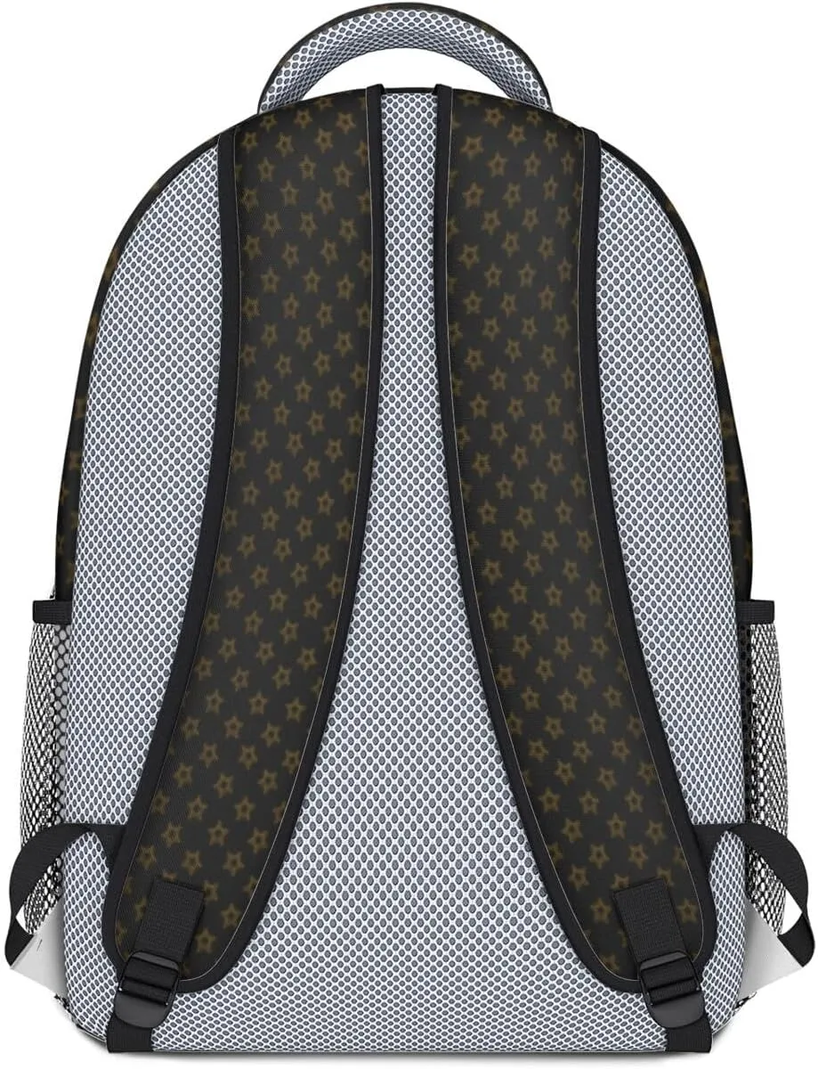 Football Backpack for Boys Girls, High Capacity Football Laptop Bag Casual Daypack For Adults Men Fan Gifts