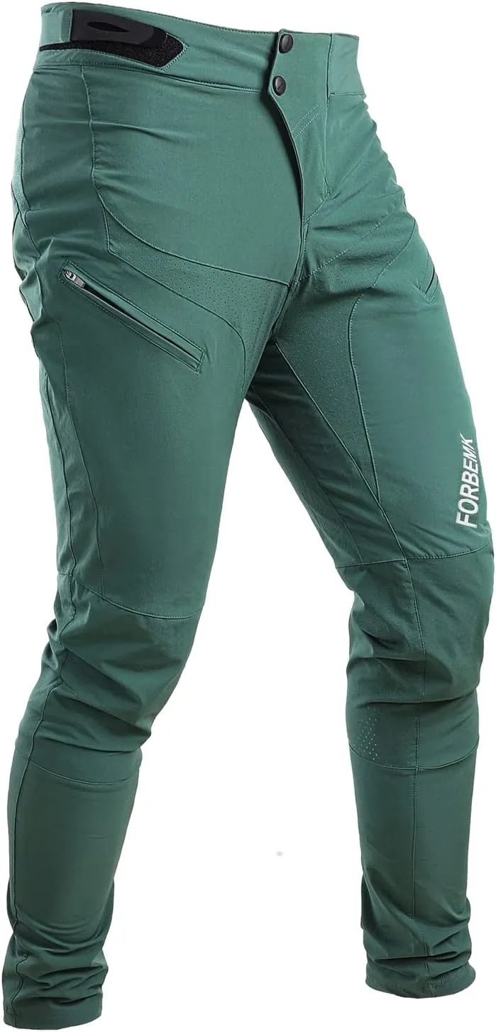 FORBEMK Men's Mountain Bike Cycling Bicycle Riding MTB Pants, Quick-Dry Lightweight Breathable BMX Downhill Bike Pants