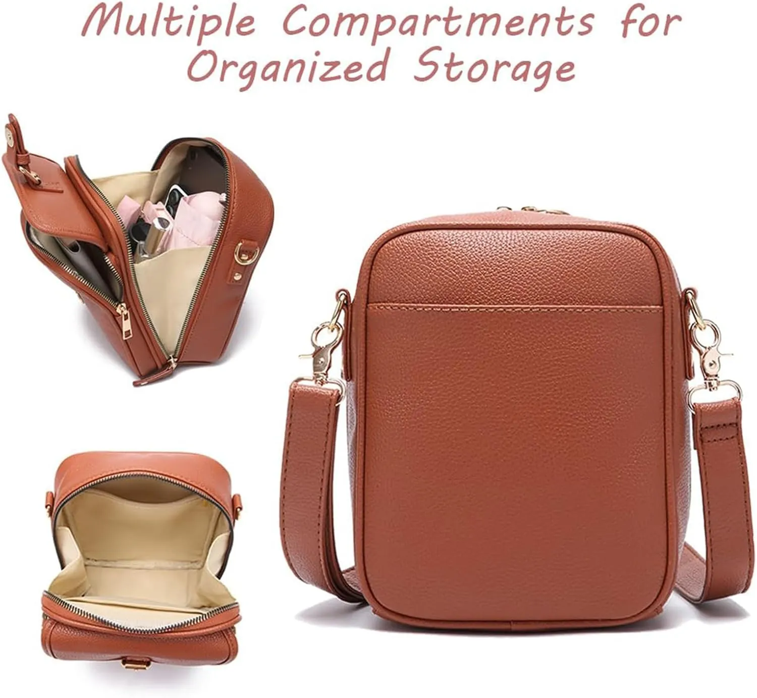 Forcipower Crossbody Bag, Anti-Theft Urvashi Crossbody Bag, Collaboraten1 Crossbody Leather Bag