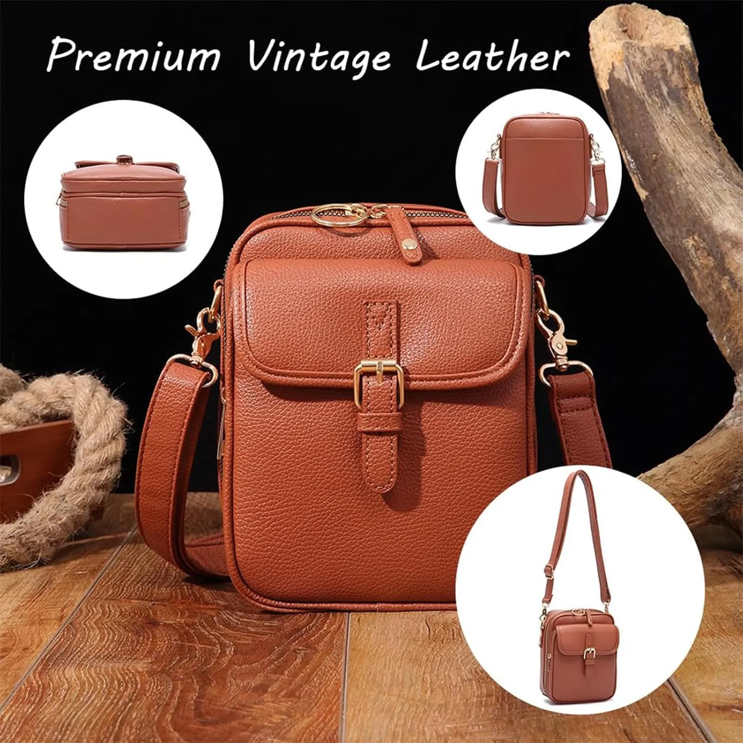 Forcipower Crossbody Bag, Anti-Theft Urvashi Crossbody Bag, Collaboraten1 Crossbody Leather Bag