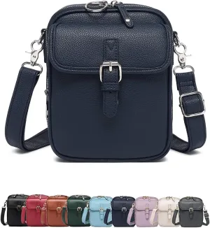 Forcipower Crossbody Bag,2025 New Upgraded Urvashi Crossbody Leather Bag,with Built in Wallet,Vintage Anti-Theft