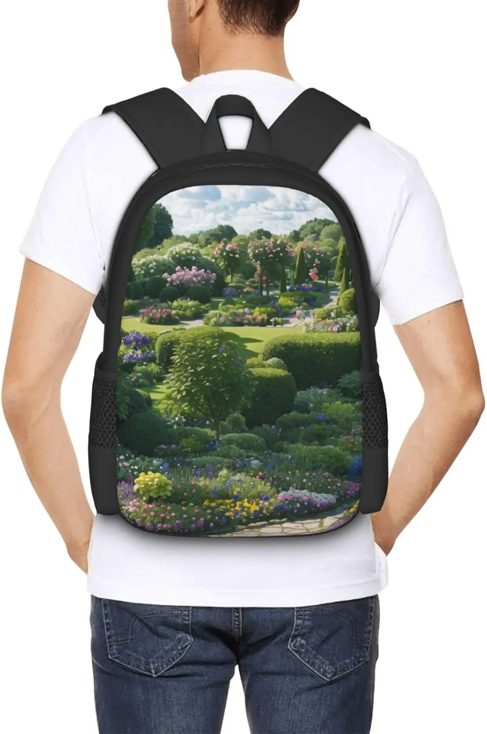 Full Of Plants Backpack Lightweight Simple Casual Backpack Shoulder Bags Large Capacity Laptop Backpack