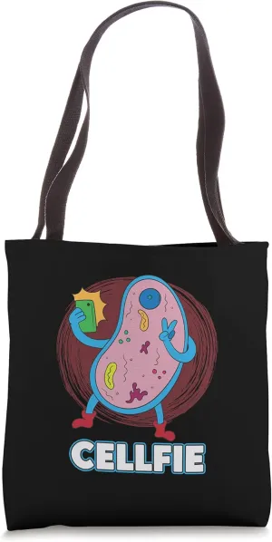 Funny Cellfie Fundamental Molecules Of Life Cell Biology Tote Bag
