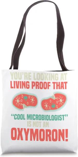 Funny Microbiologist Bacteria Nerd Microbiology Teacher Tote Bag
