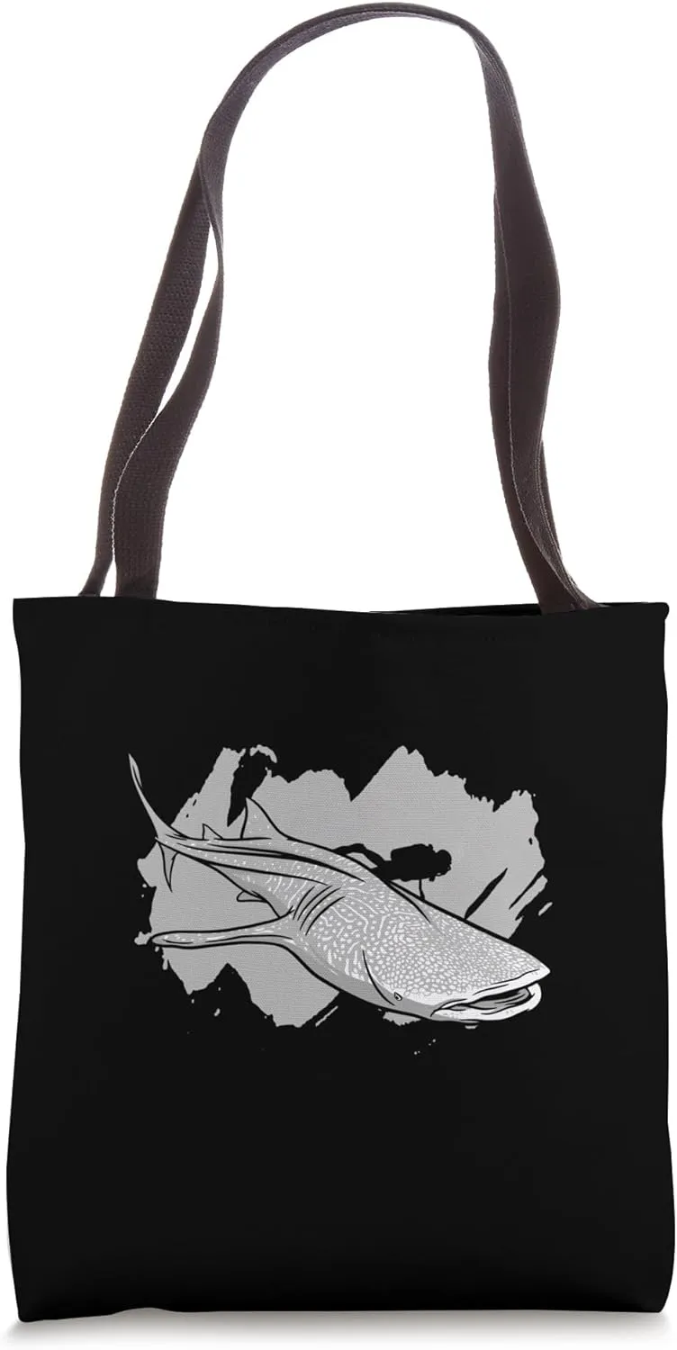 Funny Whale Shark Sea Animal Shark Lovers Marine Biologist Tote Bag