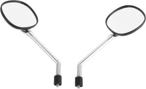 GANAZONO 1pair Bicycle Mirrors for Handlebars Fit Rear View Mirrors for Electric Scooters Bikes Enhanced Visibility Easy Installation Reflection Essential Safety Accessory Pearl