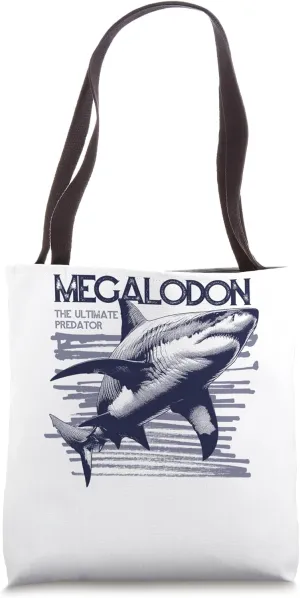 Giant Megalodon Shark Prehistoric Shark Tote Bag